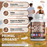 Clean Nutraceuticals Beef Liver Capsules 3000mg bottle with capsules