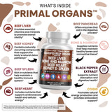 Clean Nutraceuticals Beef Liver Capsules 3000mg nutrition facts