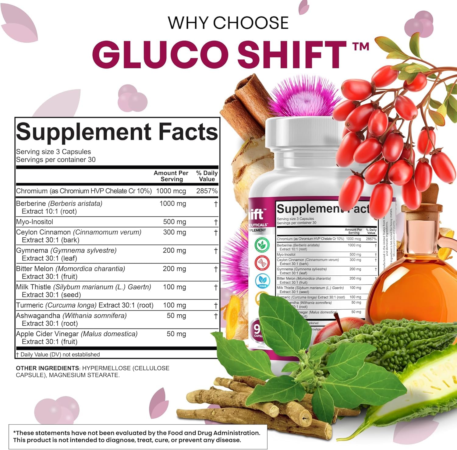 Clean Nutraceuticals Berberine Complex 90 Capsules on a wooden table