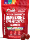 Clean Nutraceuticals Berberine Gummies front view with packaging