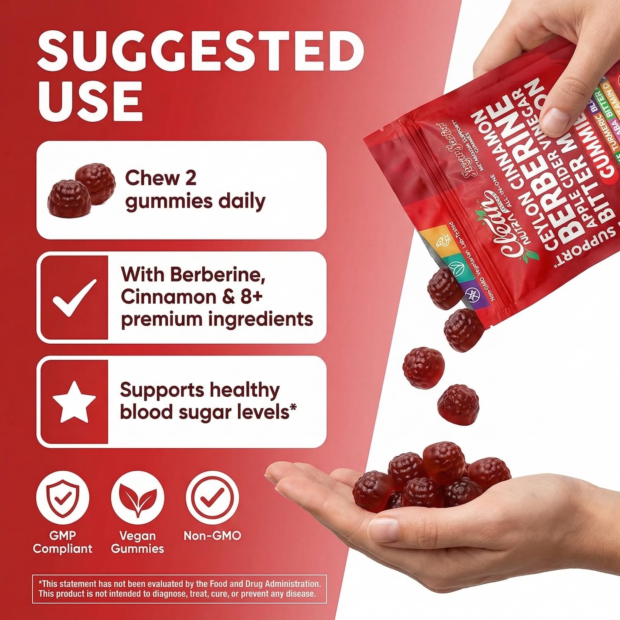 Clean Nutraceuticals Berberine Gummies side view