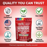 Clean Nutraceuticals Berberine Gummies with Ceylon cinnamon sticks