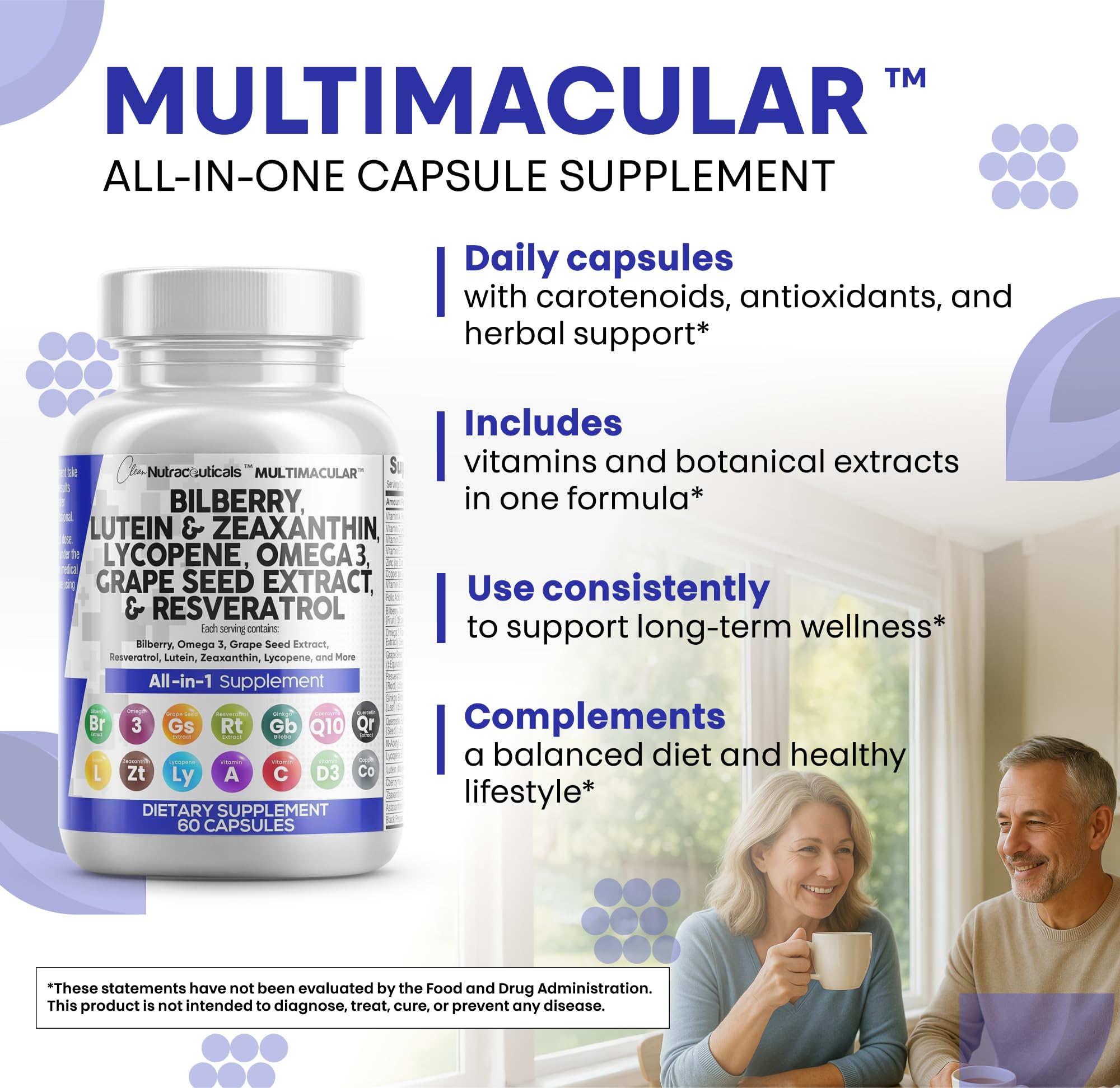 Clean Nutraceuticals Bilberry Eye Supplement packaging