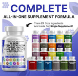 Clean Nutraceuticals Bilberry Eye Supplement side view