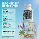 Clean Nutraceuticals CalmAgain 5-HTP Supplement capsule close-up