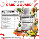 Clean Nutraceuticals CardioGuard capsules on a wooden surface