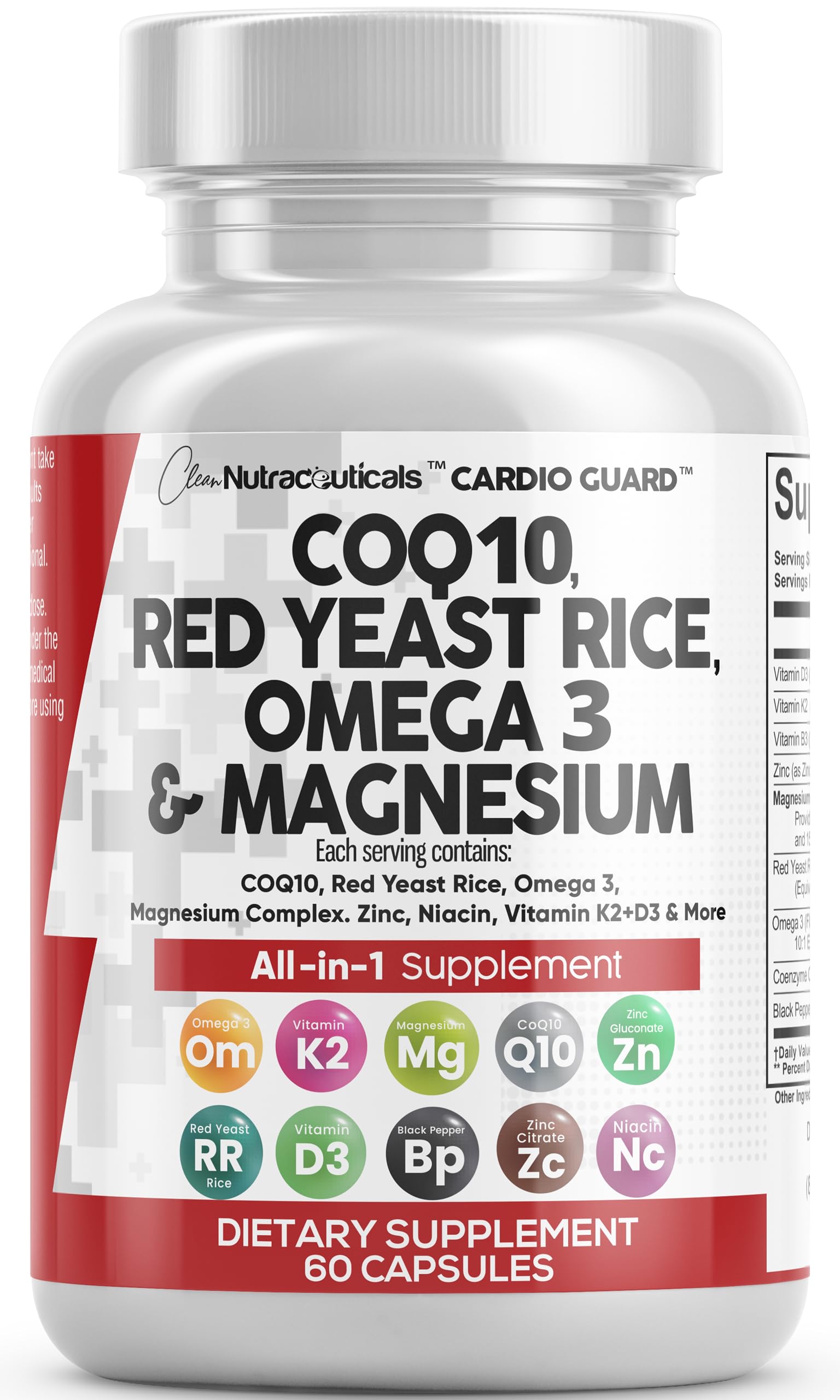 Clean Nutraceuticals CardioGuard supplement front view with packaging