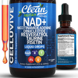 Clean Nutraceuticals CelluVive NAD Drops 4oz bottle front view