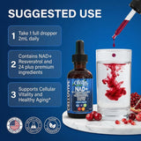 Clean Nutraceuticals CelluVive NAD Drops packaging back view