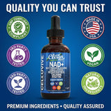 Clean Nutraceuticals CelluVive NAD Drops with fresh berries