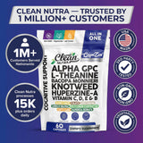 Clean Nutraceuticals CogniZen Nootropic Brain Supplement packaging on a marble countertop