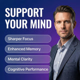 Clean Nutraceuticals CogniZen Nootropic Brain Supplement side view with label