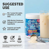 Clean Nutraceuticals Colostrum Powder with Collagen in a bowl