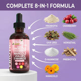 Clean Nutraceuticals Cranberry Probiotic Liquid Drops bottle side view