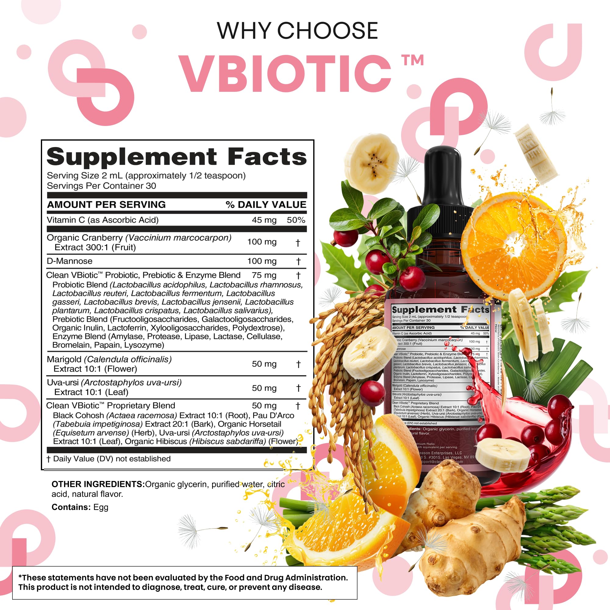 Clean Nutraceuticals Cranberry Probiotic Liquid Drops in use
