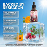 Clean Nutraceuticals Cranberry Probiotic Liquid Drops ingredients close-up