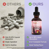 Clean Nutraceuticals Cranberry Probiotic Liquid Drops with measuring dropper