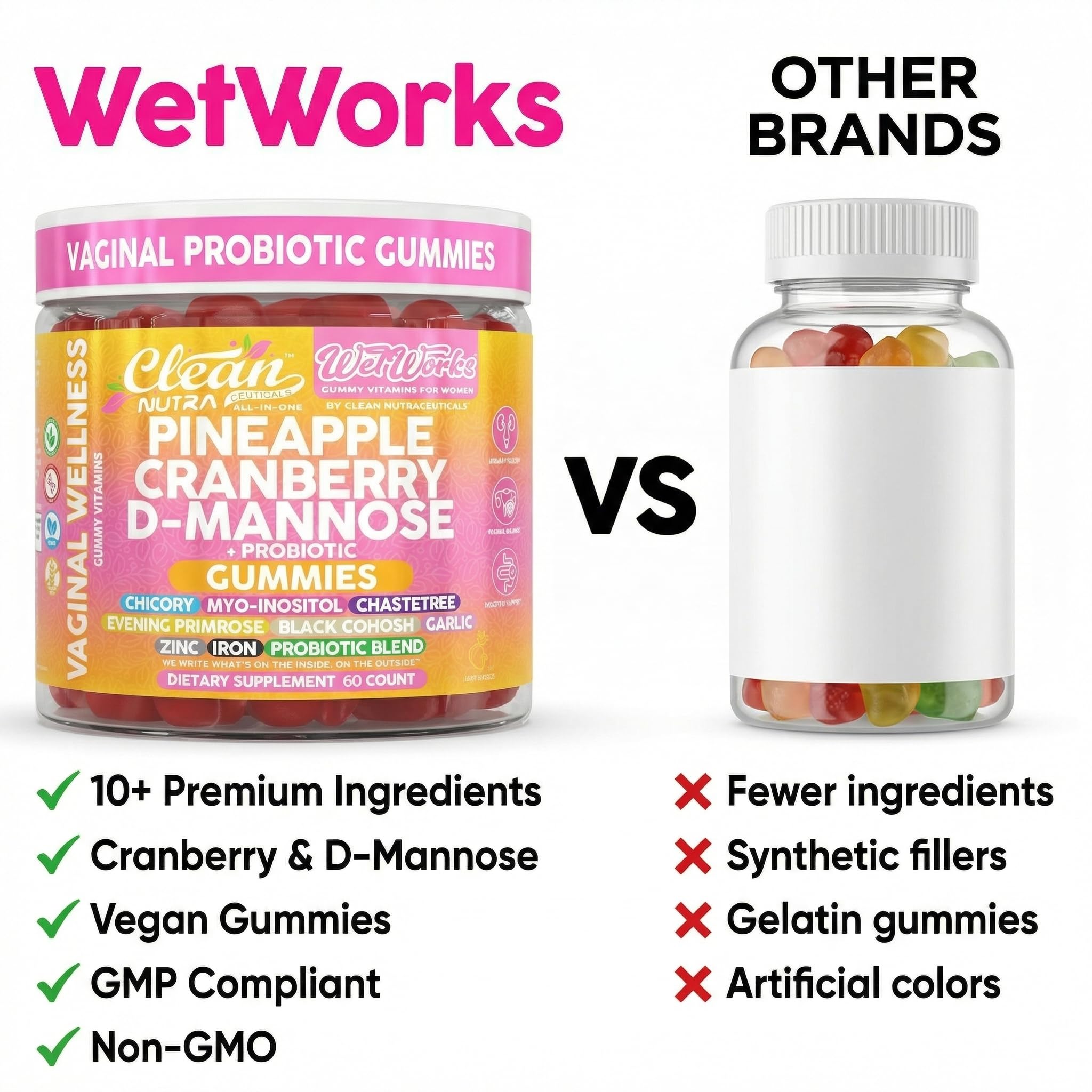 Clean Nutraceuticals D-Mannose Gummies side view
