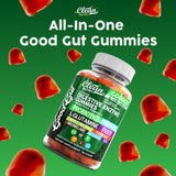 Clean Nutraceuticals daily Enzyme Gummies with a glass of water
