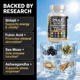 Clean Nutraceuticals Daily Shilajit Supplement 90 capsules with ingredients list
