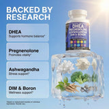 Clean Nutraceuticals DHEA 200mg Complex Supplement back view with ingredient list