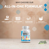 Clean Nutraceuticals Echinacea 8 in 1 daily wellness Vitamins on a kitchen counter