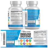 Clean Nutraceuticals Echinacea 8 in 1 daily wellness Vitamins with herbal background