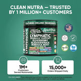 Clean Nutraceuticals Elderberry Lymphatic Drainage Capsules opened bottle