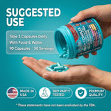 Clean Nutraceuticals EternaGlow capsules on a wooden table