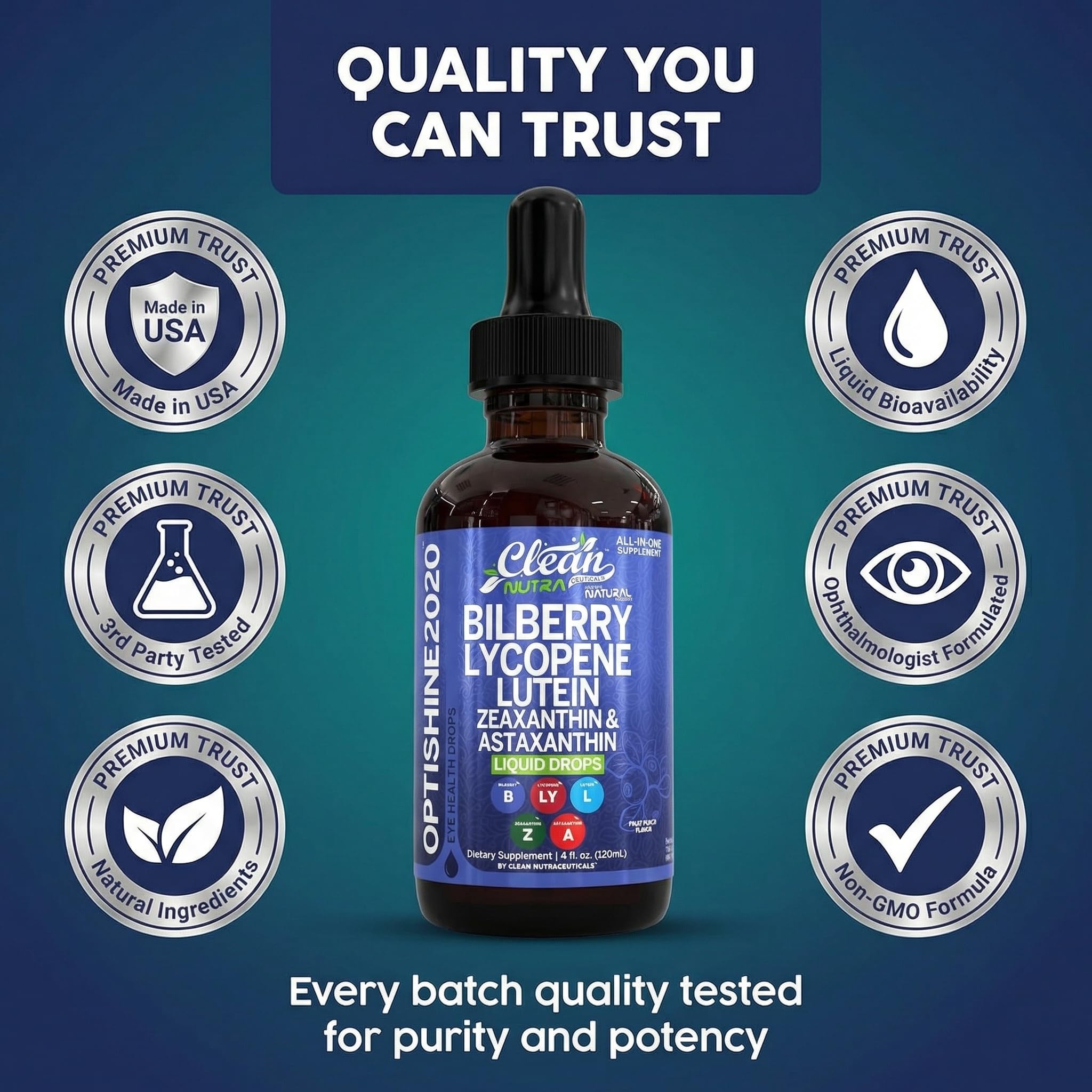 Clean Nutraceuticals Eye Support Liquid Drops dosage guide