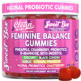 Clean Nutraceuticals Feminine Balance Gummies 60 Count pineapple flavour front view