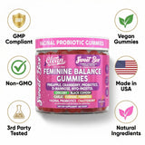 Clean Nutraceuticals Feminine Balance Gummies with fresh pineapple