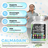 Clean Nutraceuticals GABA L-Theanine 5-HTP Supplement capsule close-up