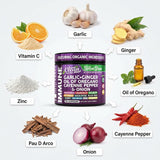 Clean Nutraceuticals Garlic & Sea Moss Capsules 90 Count capsules on a table