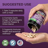 Clean Nutraceuticals Garlic & Sea Moss Capsules 90 Count lifestyle image