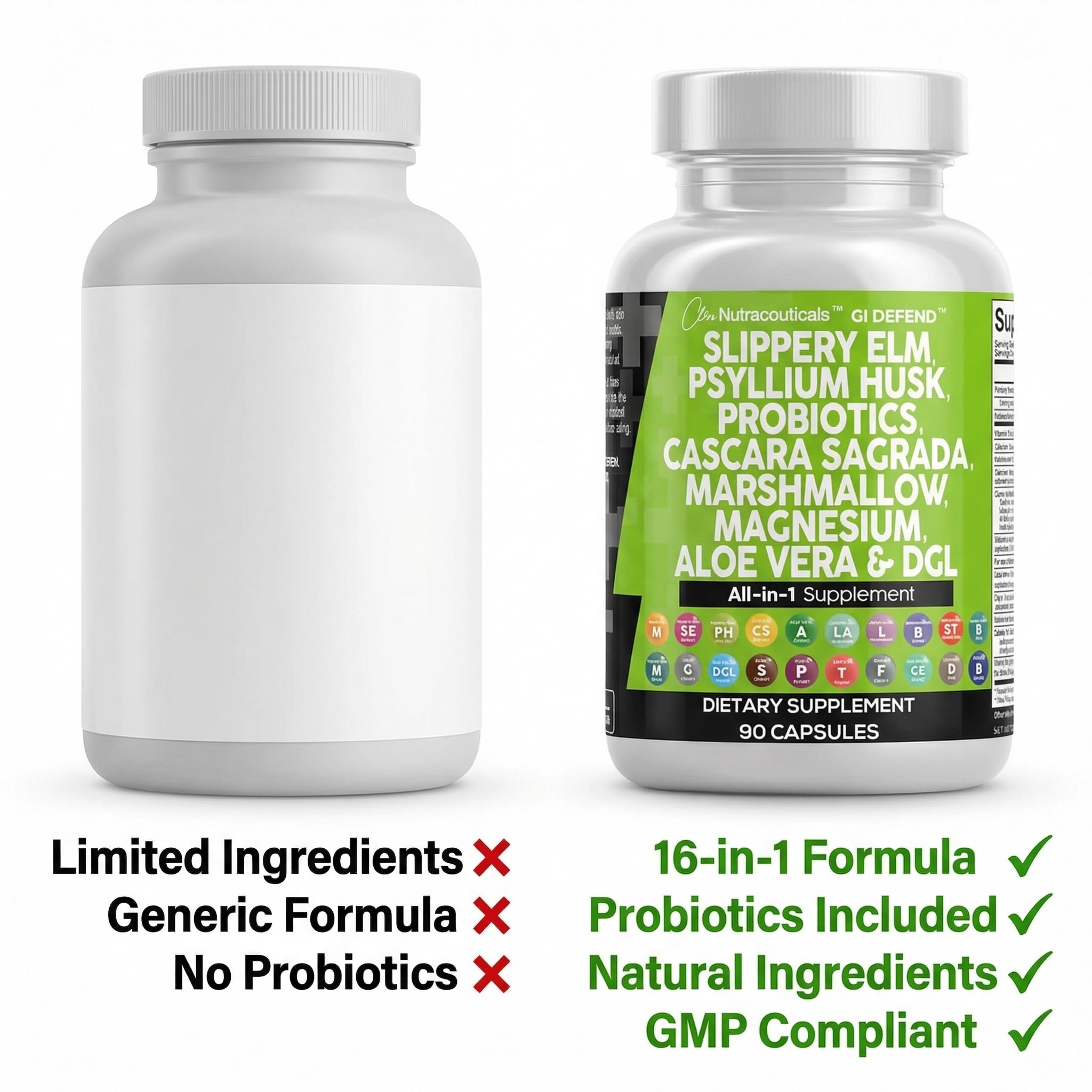 Clean Nutraceuticals GI Defend supplement in a hand