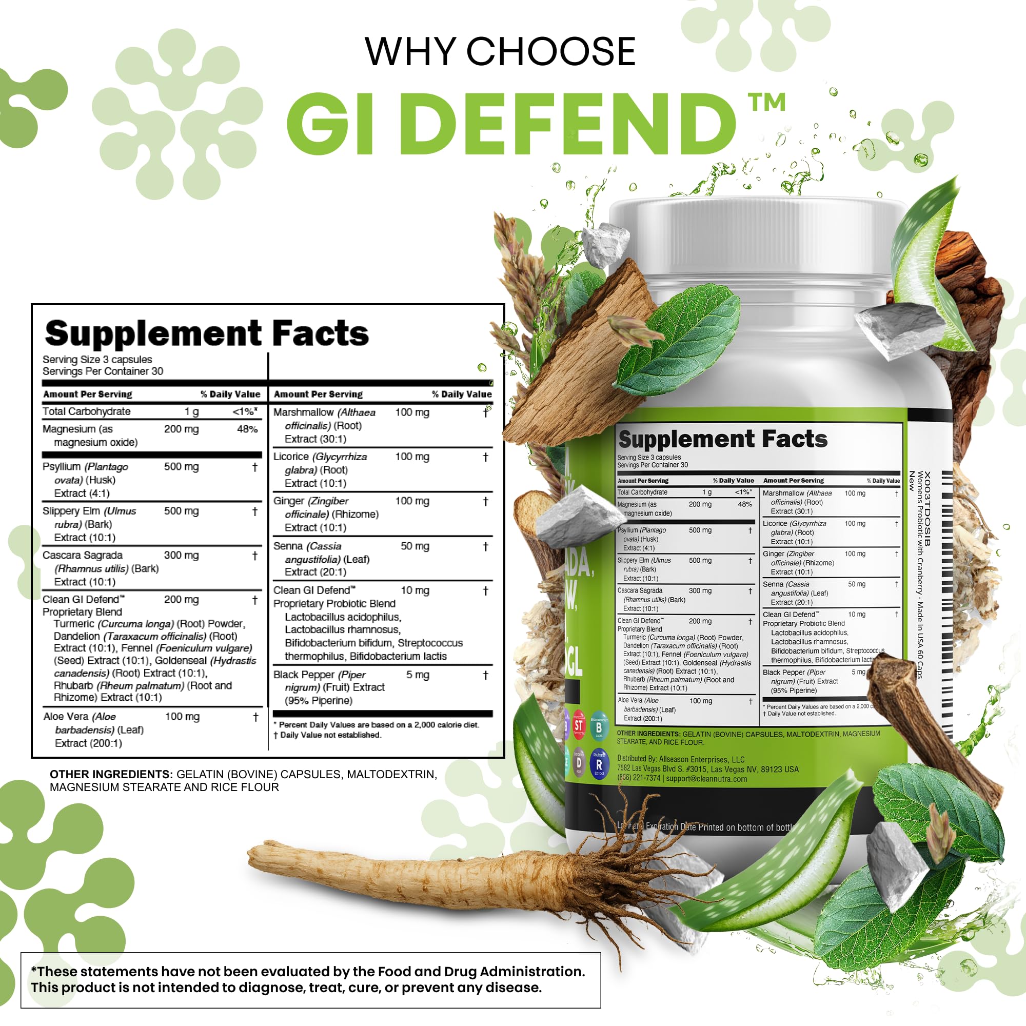 Clean Nutraceuticals GI Defend supplement packaging
