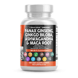 Clean Nutraceuticals Ginkseng Blend 60 Capsules front view