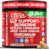 Clean Nutraceuticals GLP Shred Berberine Supplement bottle front view