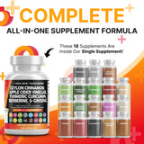 Clean Nutraceuticals Gluco Defend Cinnamon Supplements side view