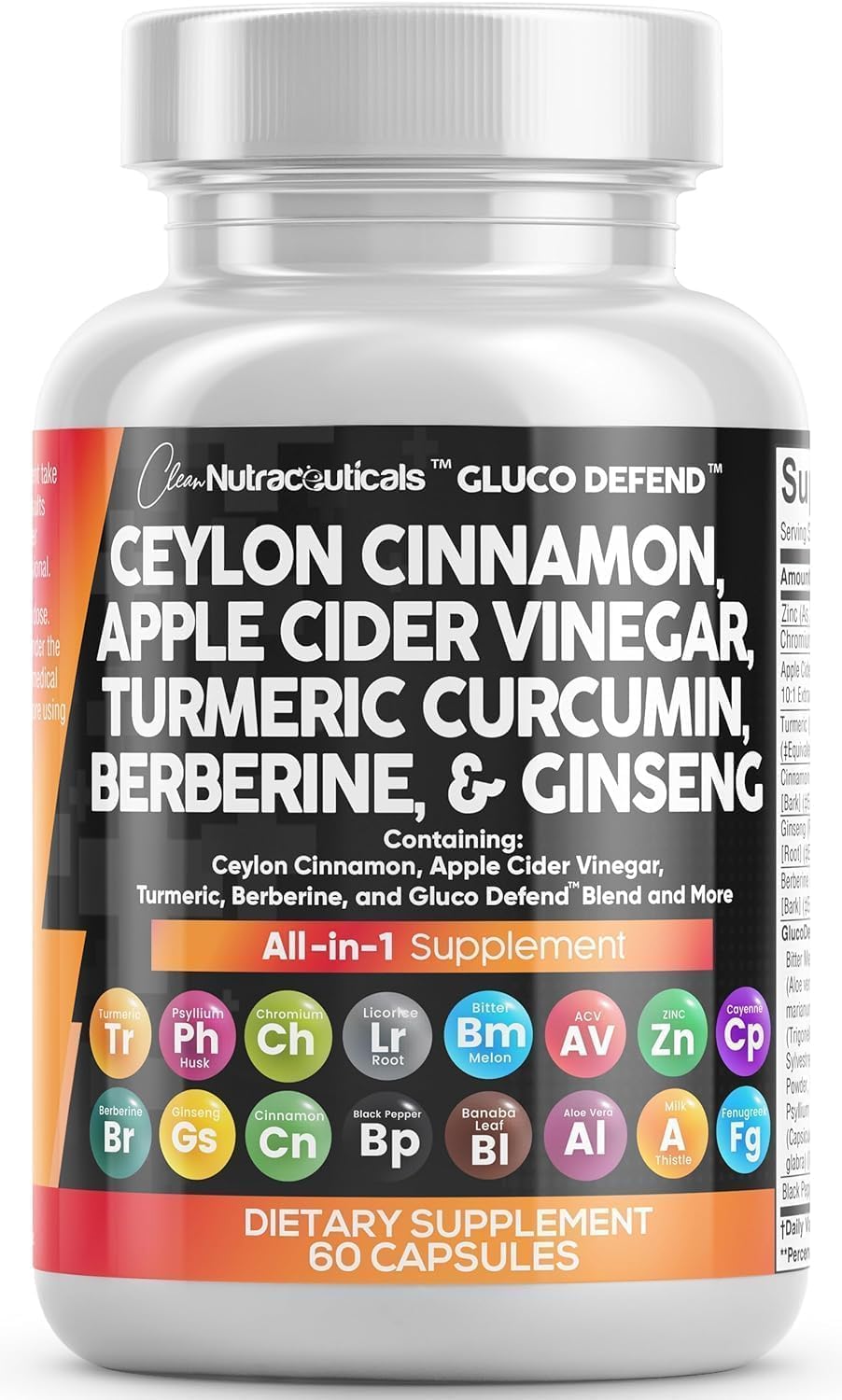 Clean Nutraceuticals Gluco Defend front view of packaging