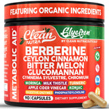 Clean Nutraceuticals GlyciZen Berberine Supplement 90 Vegan Capsules front view