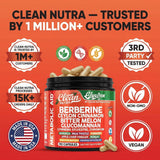 Clean Nutraceuticals GlyciZen Berberine Supplement capsules in a bowl
