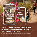 Clean Nutraceuticals Lions Mane Gummies lifestyle scene with a cup of tea