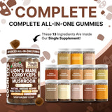 Clean Nutraceuticals Lions Mane Gummies wild berry flavour close-up