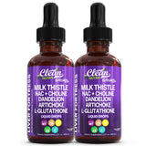 Clean Nutraceuticals Liquid Milk Thistle Supplement 1000mg front view