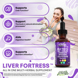 Clean Nutraceuticals Liquid Milk Thistle Supplement 1000mg with turmeric and ginger