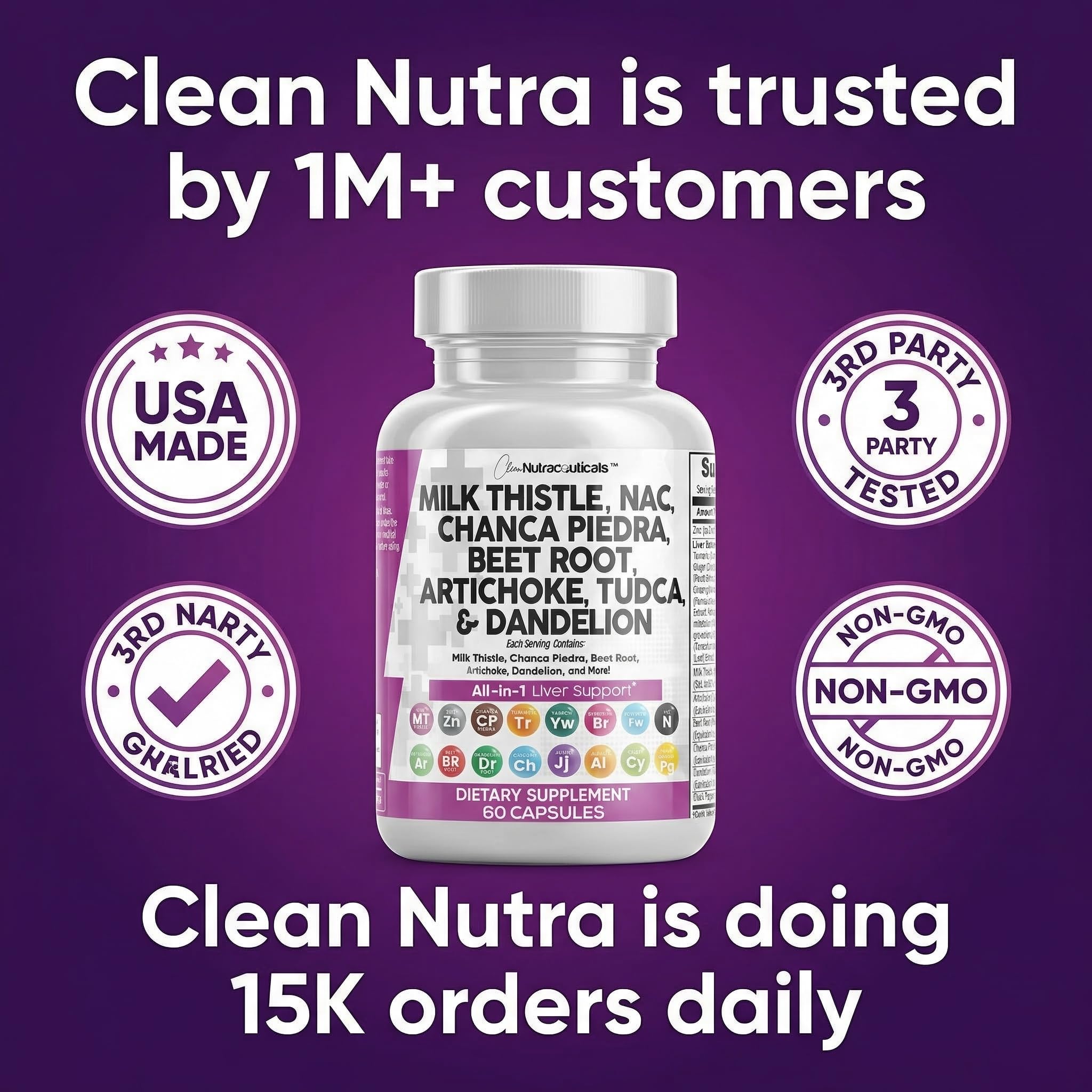 Clean Nutraceuticals Liver Defend 28-in-1 Supplement with herbal ingredients