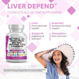 Clean Nutraceuticals Liver Defend supplement with herbal background