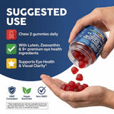 Clean Nutraceuticals Lutein Gummies ingredients list on the back